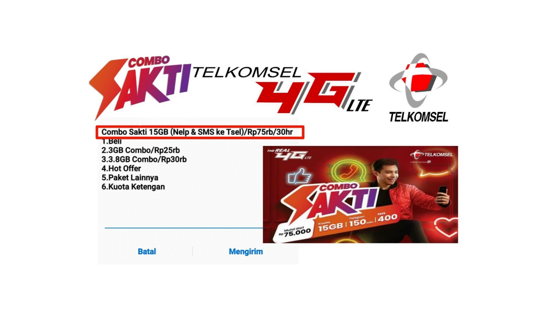 Cara Mendapatkan Promo Combo Sakti Max Telkomsel