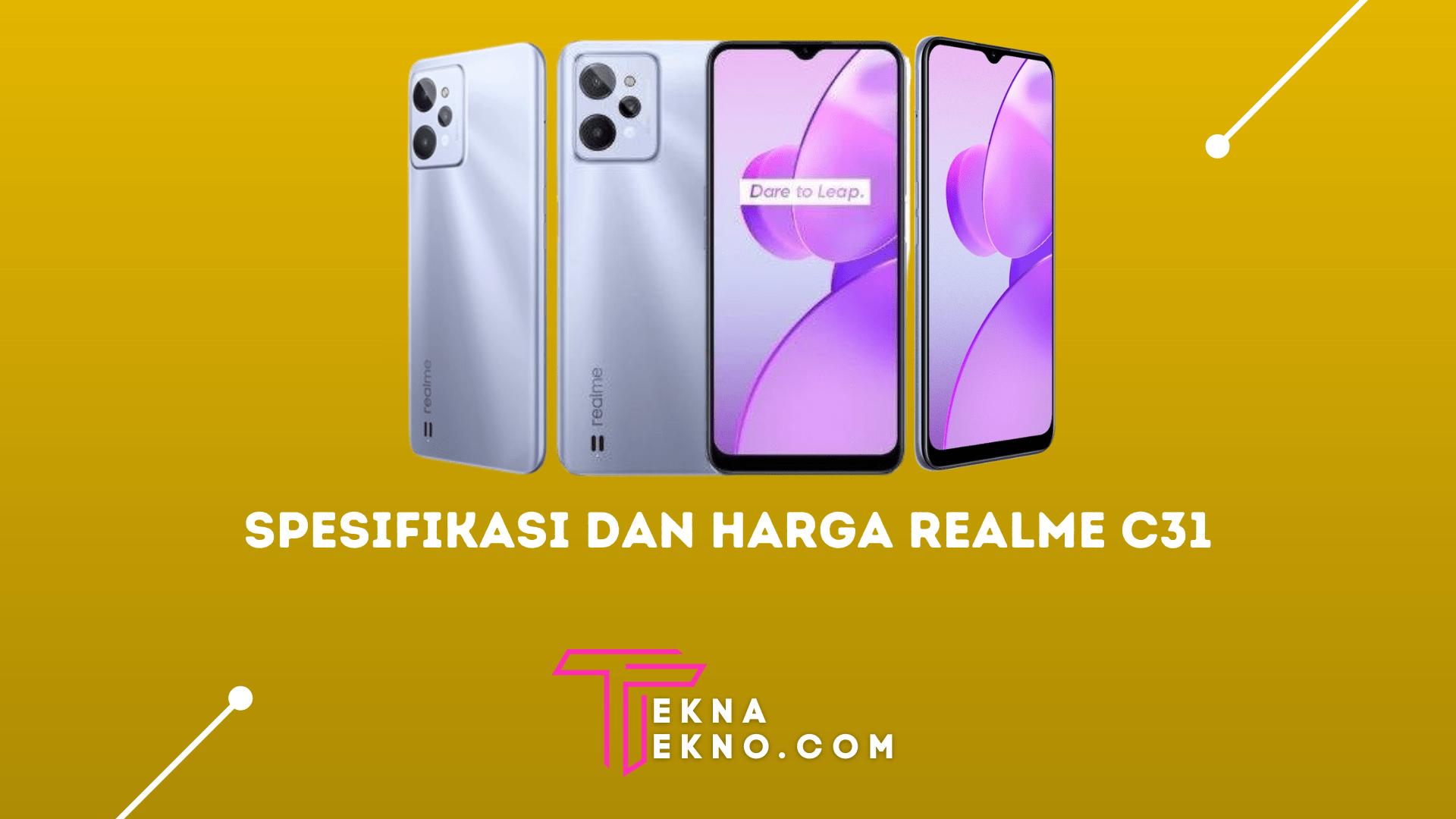 Kamera Mirip iPhone! Berikut Spesifikasi dan Harga Realme C31