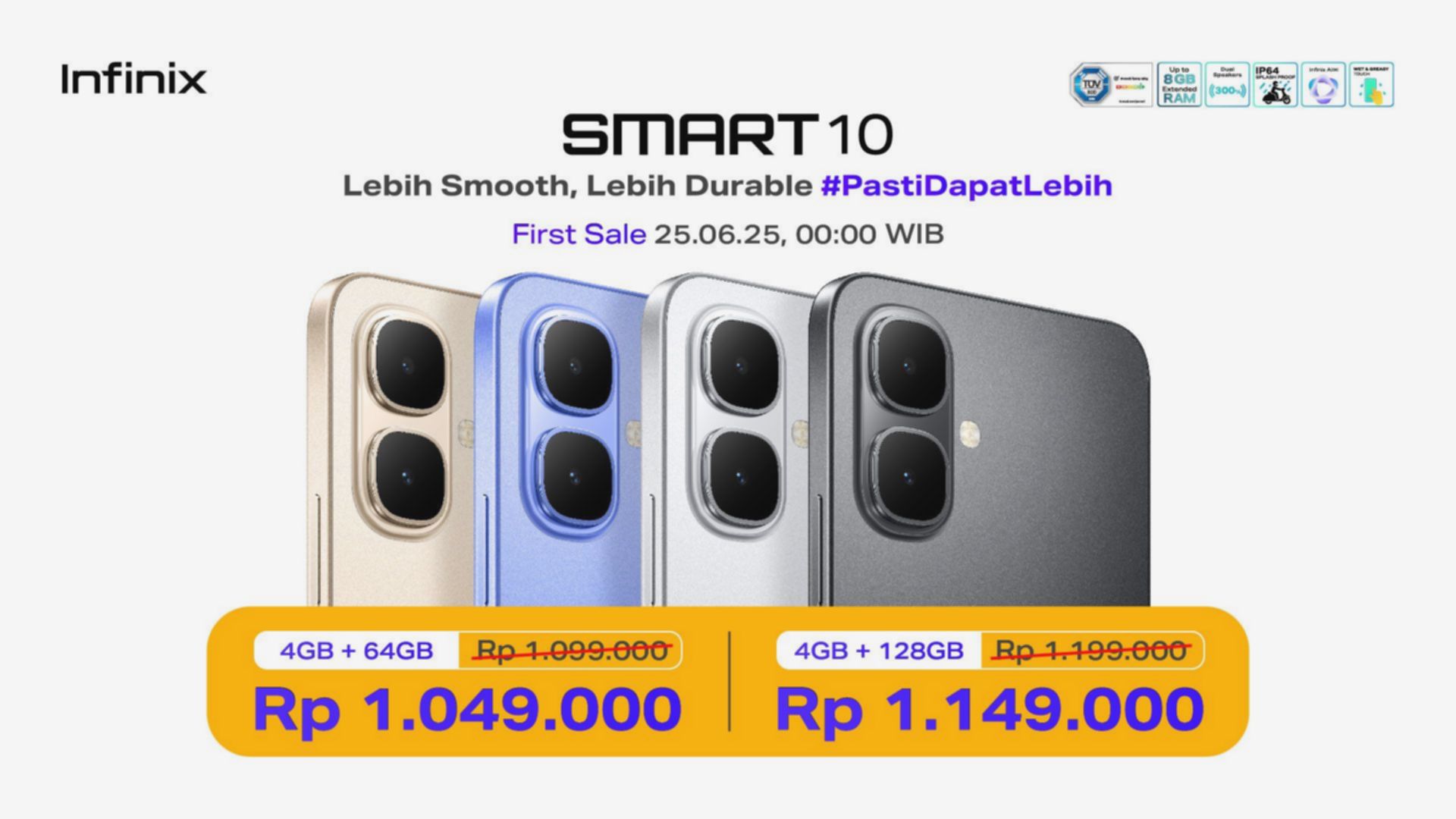 Infinix SMART 10: HP Sejutaan AI, Spesifikasi Gahar Harga Murah!